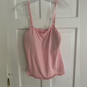 Soft surroundings light-pink, padded-bra camisole 40C